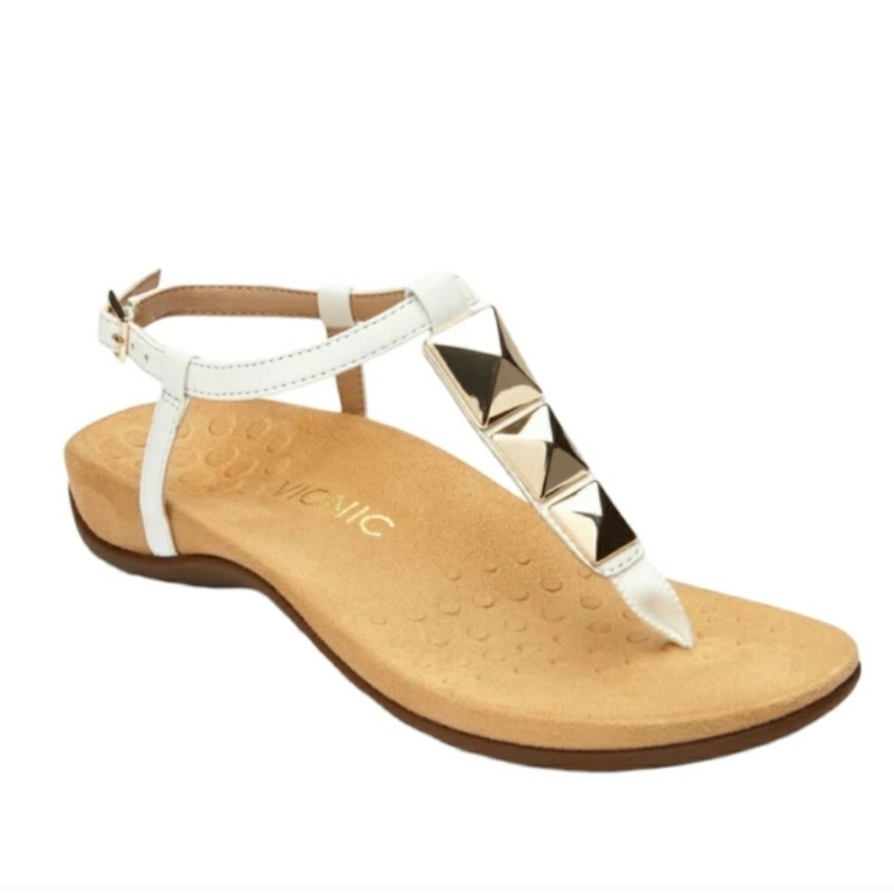 Vionic White Nala Thong Sandals Size 7